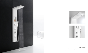 High-Qualified Shower Panel in White MT-5576